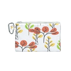 Tree Autumn Forest Landscape Canvas Cosmetic Bag (small)