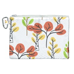 Tree Autumn Forest Landscape Canvas Cosmetic Bag (xl)