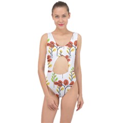 Tree Autumn Forest Landscape Center Cut Out Swimsuit by Mariart