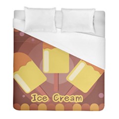 Cream Sweet Icecream Duvet Cover (full/ Double Size) by Bajindul