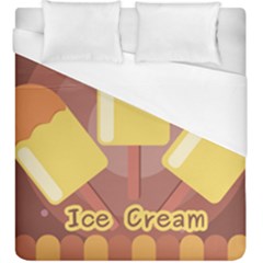 Cream Sweet Icecream Duvet Cover (king Size) by Bajindul