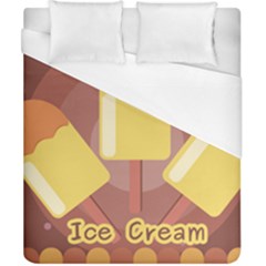 Cream Sweet Icecream Duvet Cover (california King Size) by Bajindul