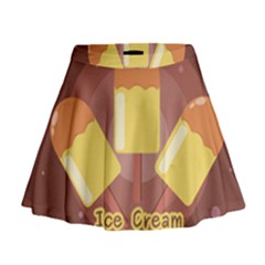 Cream Sweet Icecream Mini Flare Skirt by Bajindul