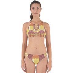 Cream Sweet Icecream Perfectly Cut Out Bikini Set by Bajindul