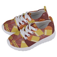 Cream Sweet Icecream Kids  Lightweight Sports Shoes by Bajindul