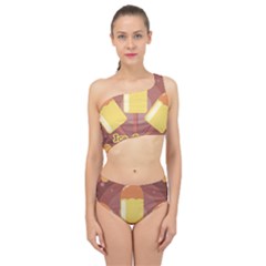 Cream Sweet Icecream Spliced Up Two Piece Swimsuit by Bajindul