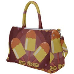 Cream Sweet Icecream Duffel Travel Bag by Bajindul