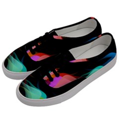 Flower 3d Colorm Design Background Men s Classic Low Top Sneakers