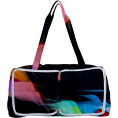 Flower 3d Colorm Design Background Multi Function Bag by HermanTelo