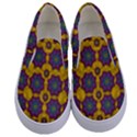 bohemian rare  fantasy flowers in the festive sun Kids  Canvas Slip Ons View1