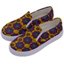 bohemian rare  fantasy flowers in the festive sun Kids  Canvas Slip Ons View2