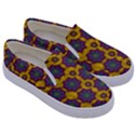 bohemian rare  fantasy flowers in the festive sun Kids  Canvas Slip Ons View3