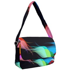 Flower 3d Colorm Design Background Courier Bag by HermanTelo