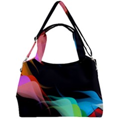 Flower 3d Colorm Design Background Double Compartment Shoulder Bag by HermanTelo