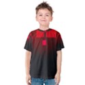 Light Neon City Buildings Sky Red Kids  Cotton Tee View1