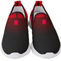 Light Neon City Buildings Sky Red Kids  Slip On Sneakers View1