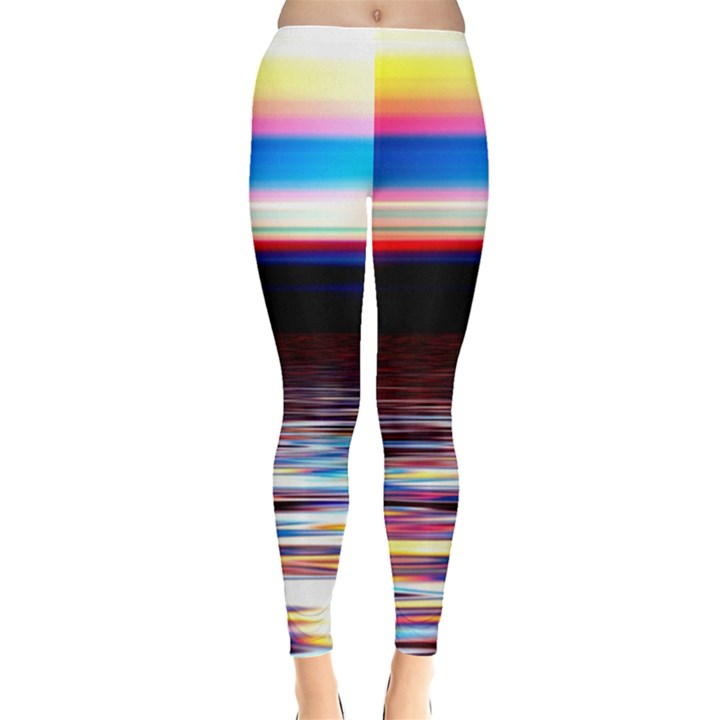 Lake Sea Water Wave Sunset Leggings 