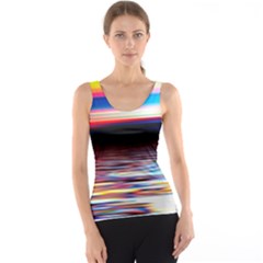 Lake Sea Water Wave Sunset Tank Top by HermanTelo