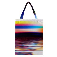 Lake Sea Water Wave Sunset Classic Tote Bag