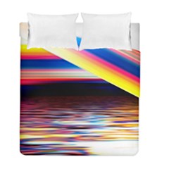 Lake Sea Water Wave Sunset Duvet Cover Double Side (full/ Double Size)