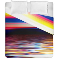 Lake Sea Water Wave Sunset Duvet Cover Double Side (california King Size) by HermanTelo