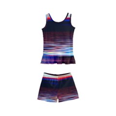 Lake Sea Water Wave Sunset Kids  Boyleg Swimsuit