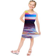 Lake Sea Water Wave Sunset Kids  Tunic Dress by HermanTelo