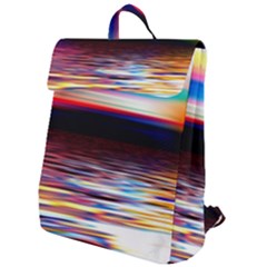 Lake Sea Water Wave Sunset Flap Top Backpack by HermanTelo