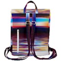 Lake Sea Water Wave Sunset Flap Top Backpack View3