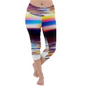 Lake Sea Water Wave Sunset Lightweight Velour Capri Yoga Leggings View1