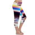 Lake Sea Water Wave Sunset Lightweight Velour Capri Yoga Leggings View3