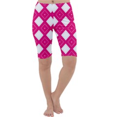 Backgrounds Pink Cropped Leggings 