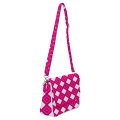 Backgrounds Pink Shoulder Bag With Back Zipper