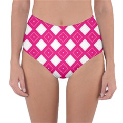 Backgrounds Pink Reversible High-waist Bikini Bottoms by HermanTelo