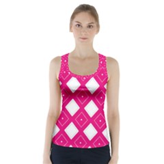 Backgrounds Pink Racer Back Sports Top