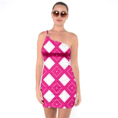 Backgrounds Pink One Soulder Bodycon Dress