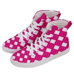 Backgrounds Pink Women s Hi-top Skate Sneakers by HermanTelo