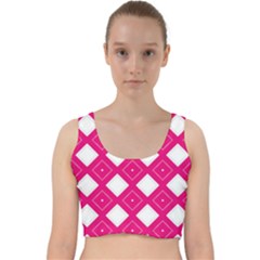 Backgrounds Pink Velvet Racer Back Crop Top by HermanTelo