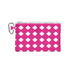 Backgrounds Pink Canvas Cosmetic Bag (small)