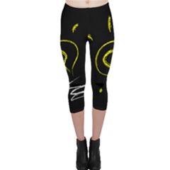 Bulb Light Idea Electricity Capri Leggings  by HermanTelo