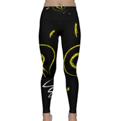 Bulb Light Idea Electricity Classic Yoga Leggings by HermanTelo