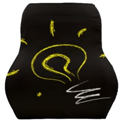 Bulb Light Idea Electricity Car Seat Back Cushion  by HermanTelo