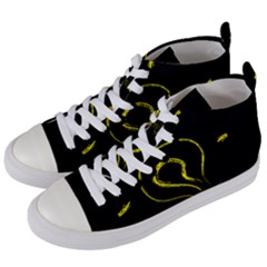 Bulb Light Idea Electricity Women s Mid-top Canvas Sneakers