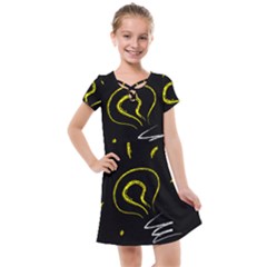 Bulb Light Idea Electricity Kids  Cross Web Dress