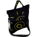 Bulb Light Idea Electricity Fold Over Handle Tote Bag View1