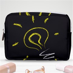 Bulb Light Idea Electricity Make Up Pouch (medium) by HermanTelo