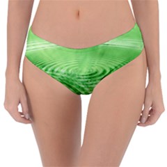 Wave Concentric Circle Green Reversible Classic Bikini Bottoms by HermanTelo