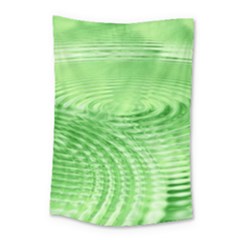 Wave Concentric Circle Green Small Tapestry