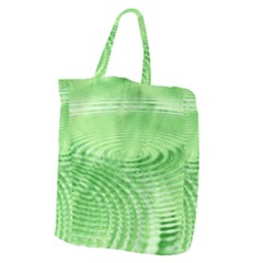 Wave Concentric Circle Green Giant Grocery Tote by HermanTelo