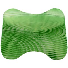 Wave Concentric Circle Green Head Support Cushion